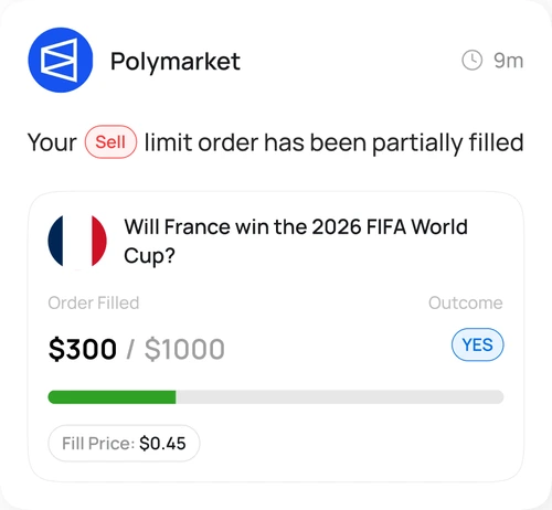 Limit Order Filled - Polymarket